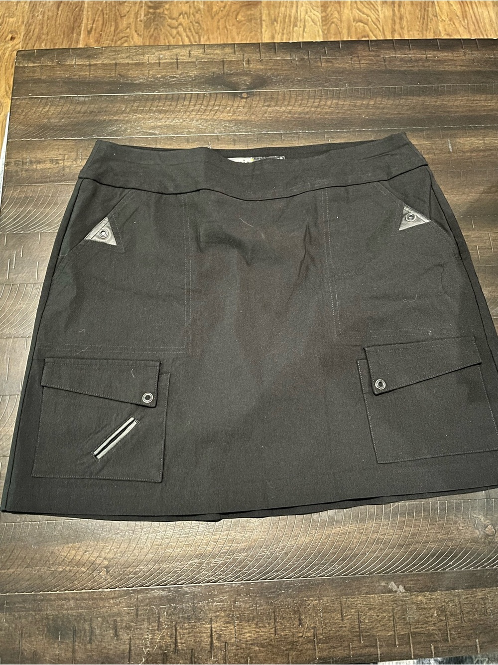 Jamie Sadock Black Women's A-Line Skirt skort with Pocket Detail size 14